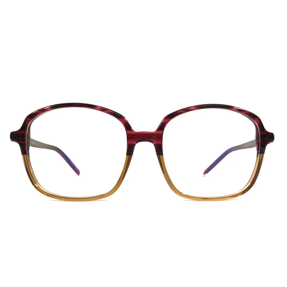 Tom Davies Eyeglasses Frames TD750 Col. 2258 Striped Red Brown Horn 52-17-140
